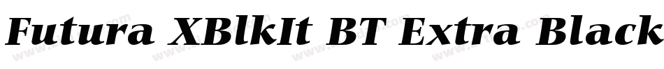 Futura XBlkIt BT Extra Black Italic字体转换